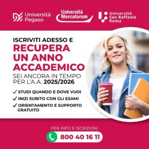 Recupera l’Anno Accademico 2025/2026: Inizia Subito il Tuo Percorso Universitario