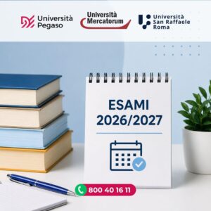 Anticipo esami A.A. 2026/2027: novità per Pegaso, Mercatorum e San Raffaele