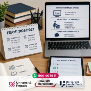 Scopri di più sull'articolo Calendario esami 2026/2027 Pegaso, Mercatorum e San Raffaele: pubblicate le nuove sessioni di prove finali e orali