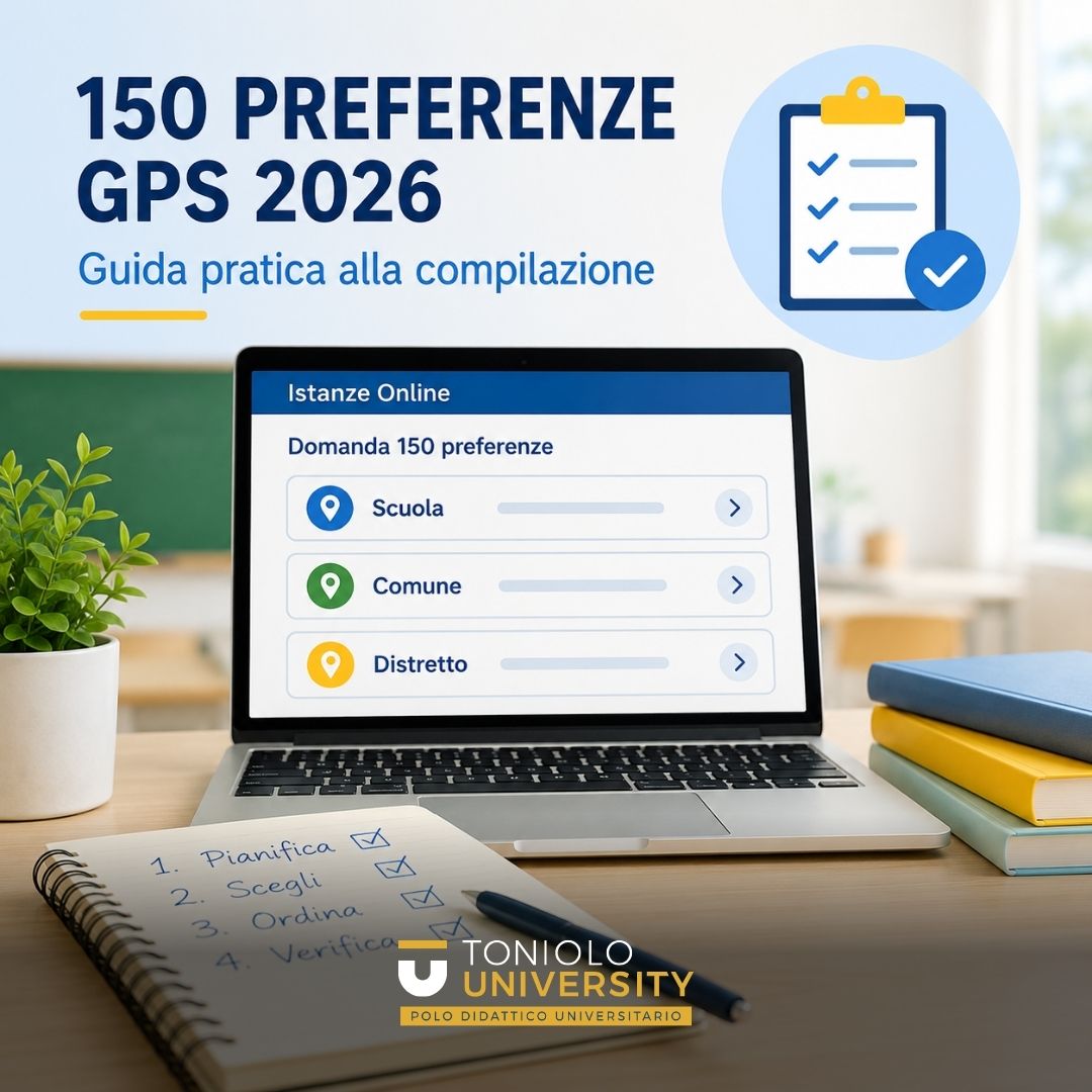 Al momento stai visualizzando Come compilare le 150 preferenze GPS 2026: guida pratica passo dopo passo