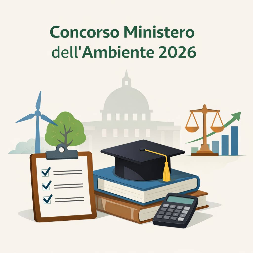 Al momento stai visualizzando Concorso Ministero dell’Ambiente 2026: bando per 50 funzionari, requisiti, lauree richieste e come partecipare