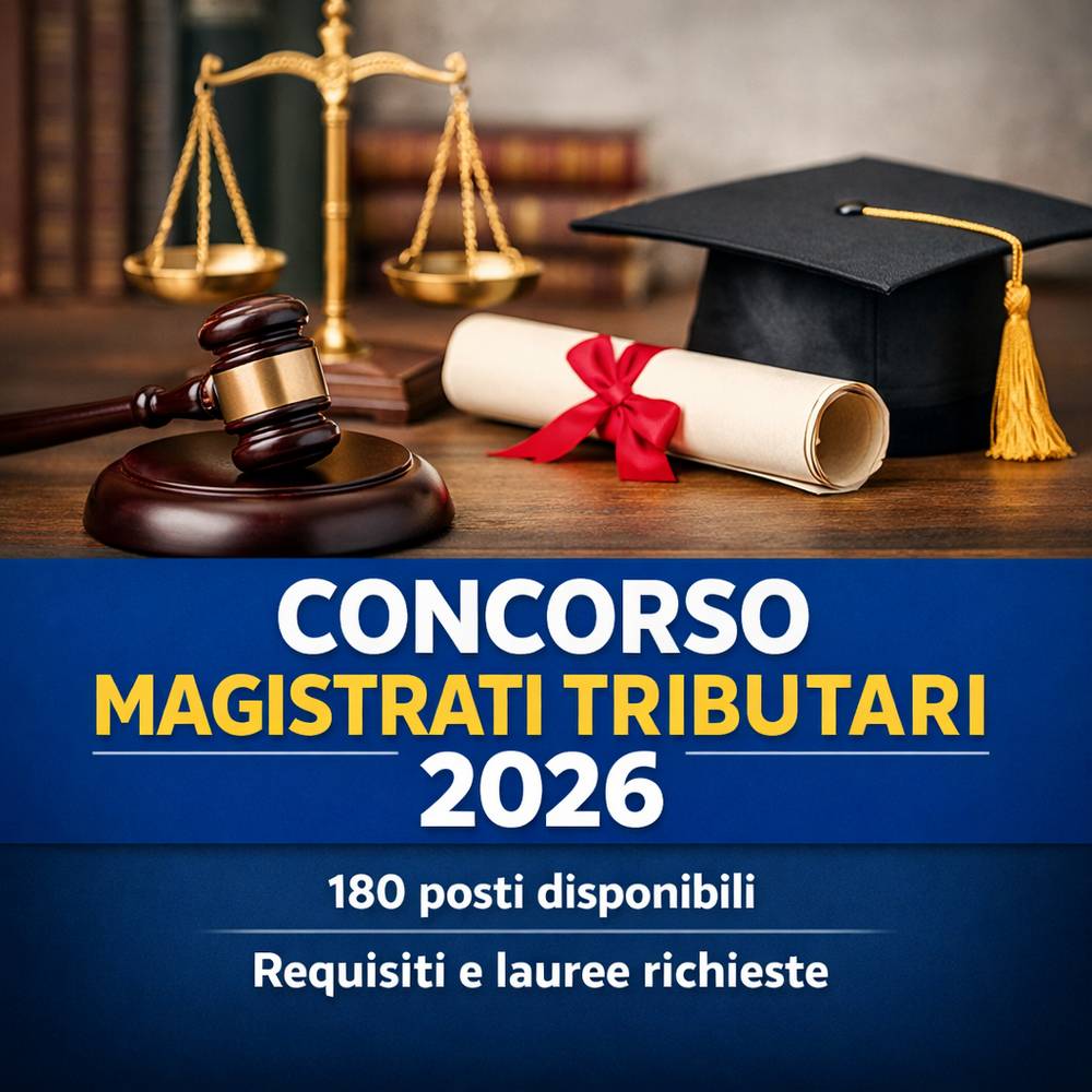 Scopri di più sull'articolo Concorso magistrati tributari 2026: requisiti, lauree ammesse e come partecipare