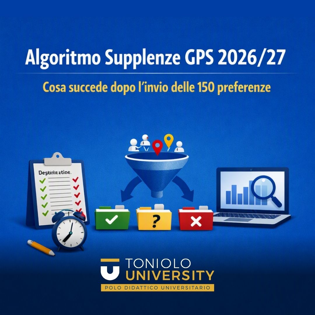 Al momento stai visualizzando Algoritmo Supplenze GPS 2026/27: cosa succede dopo l’invio delle 150 preferenze