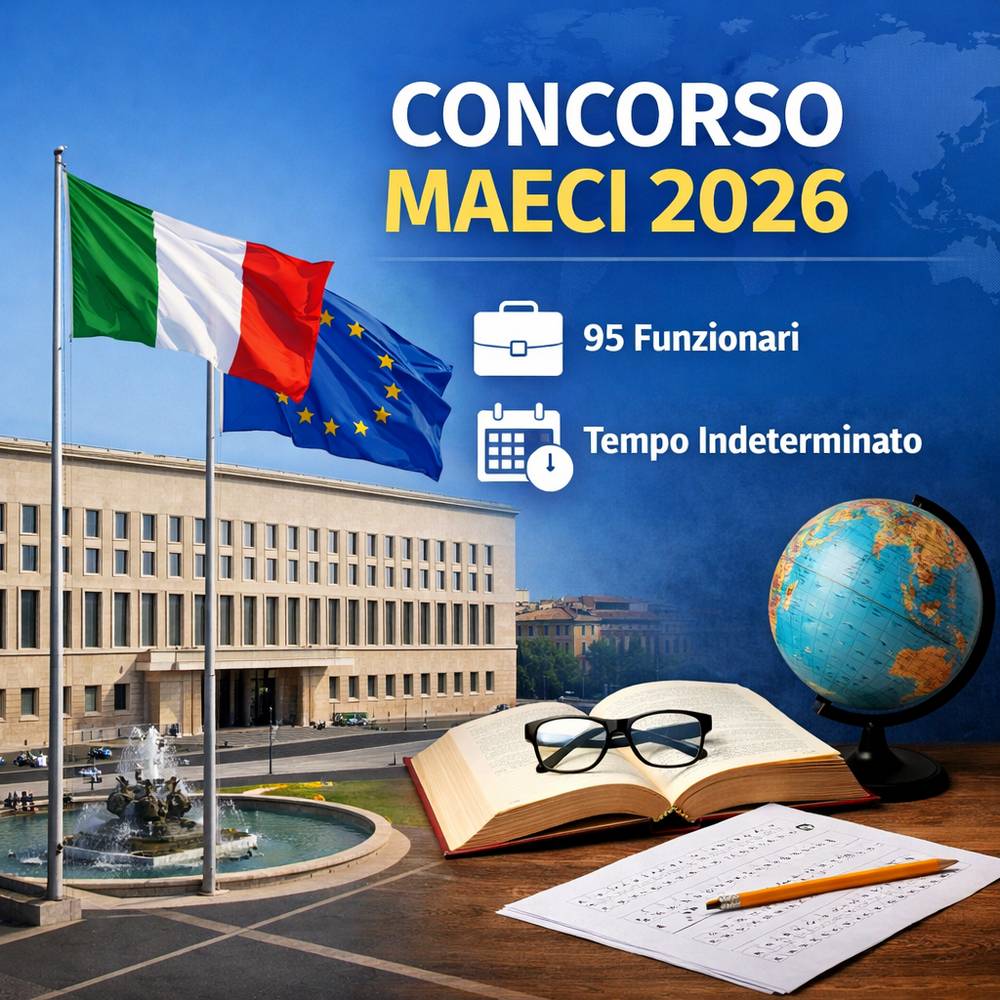 Al momento stai visualizzando Concorso Ministero degli Affari Esteri 2026: bando per 95 funzionari a tempo indeterminato