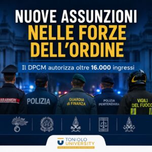 Scopri di più sull'articolo Nuove assunzioni nelle Forze dell’Ordine: il DPCM autorizza oltre 16.000 ingressi