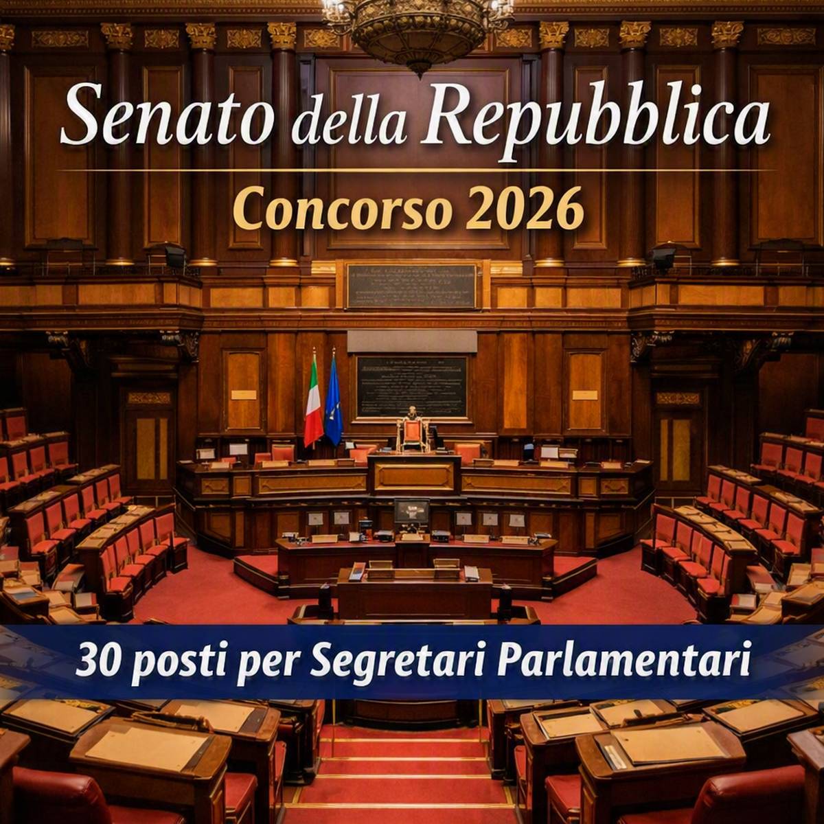 Al momento stai visualizzando Concorso Senato della Repubblica 2026: bando per 30 Segretari Parlamentari