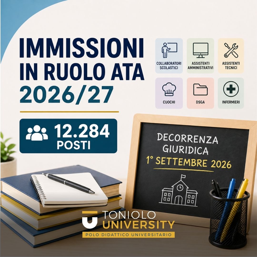 Al momento stai visualizzando Immissioni in Ruolo ATA 2026/27: 12.284 posti, decreto e ripartizione