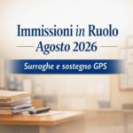 Immissioni in Ruolo Agosto 2026: surroghe e fase straordinaria sostegno