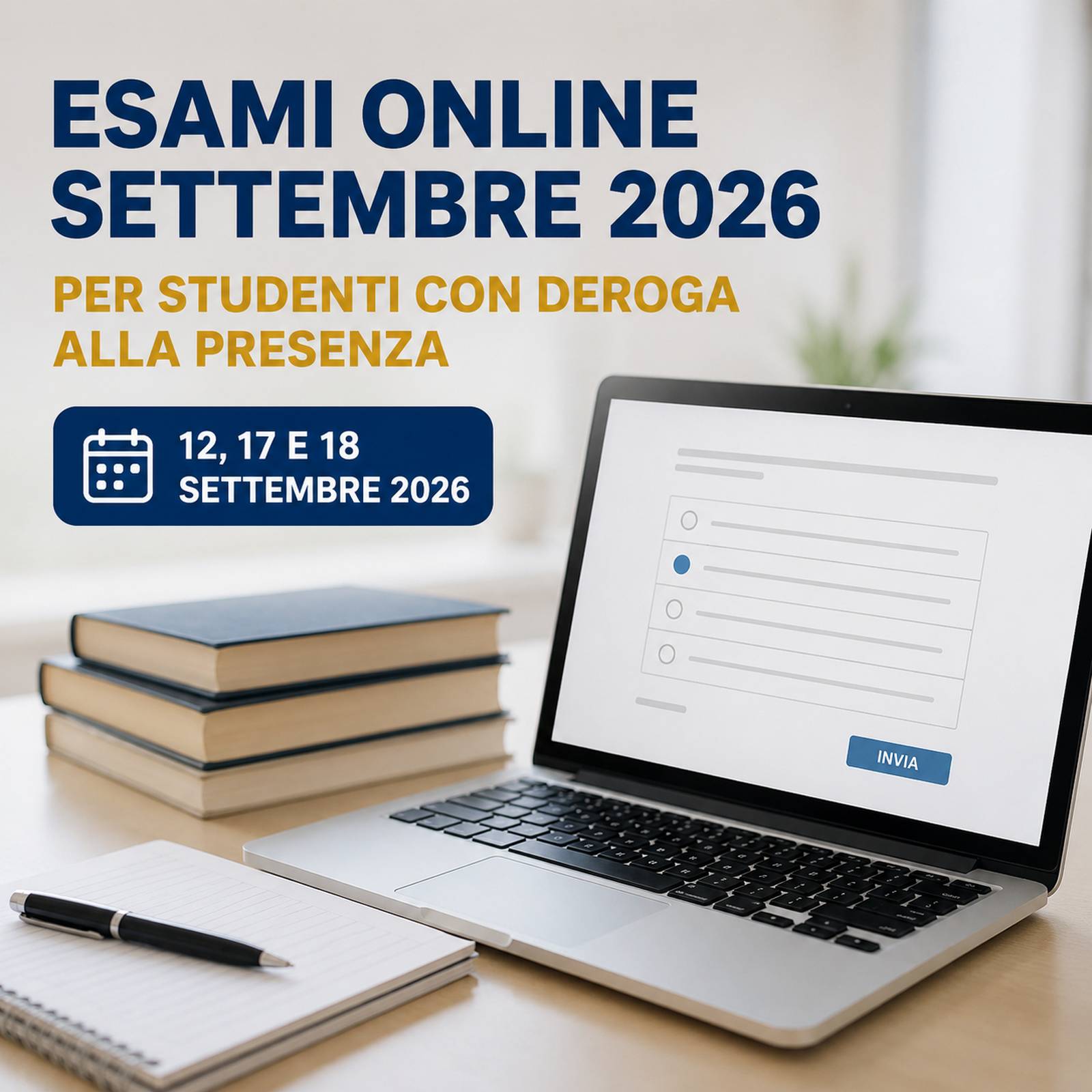 Al momento stai visualizzando Esami Mercatorum online settembre 2026: modalità di svolgimento per gli studenti con deroga alla presenza