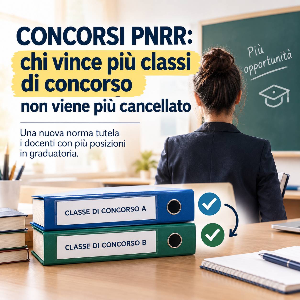 Al momento stai visualizzando Concorsi PNRR: chi vince più classi di concorso non viene più cancellato