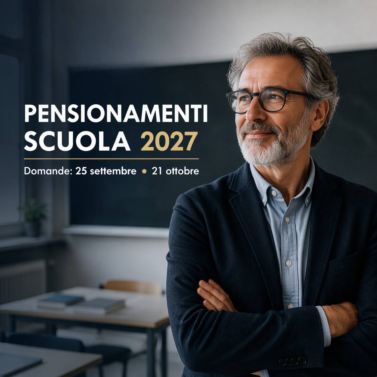 Al momento stai visualizzando Pensionamenti Scuola 2027: domande dal 25 settembre al 21 ottobre