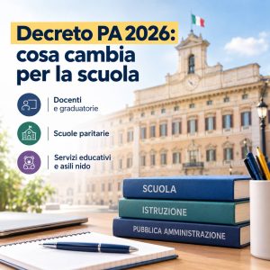 Scopri di più sull'articolo Decreto PA 2026 Scuola: Cosa Cambia per Graduatorie, Paritarie e Infanzia