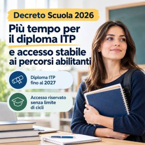 Decreto Scuola 2026: Proroga del Diploma ITP al 2027 e Percorsi Abilitanti Stabili