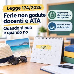 Ferie Non Godute Docenti e ATA: Cosa Cambia con la Legge 174/2026 (Decreto PA)