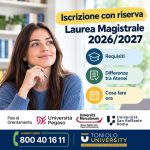 Pegaso, San Raffaele e Mercatorum aprono l’iscrizione con riserva alla Laurea Magistrale 2026/2027. Requisiti, differenze tra gli Atenei e cosa fare.