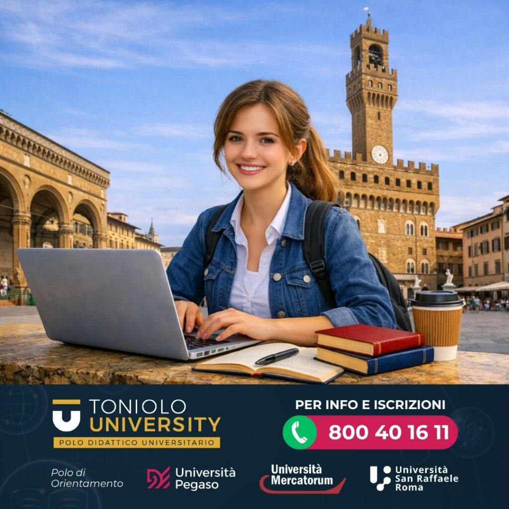 UniPegaso Firenze: lauree online con Polo Toniolo University. Orientamento gratuito, CFU e iscrizioni.