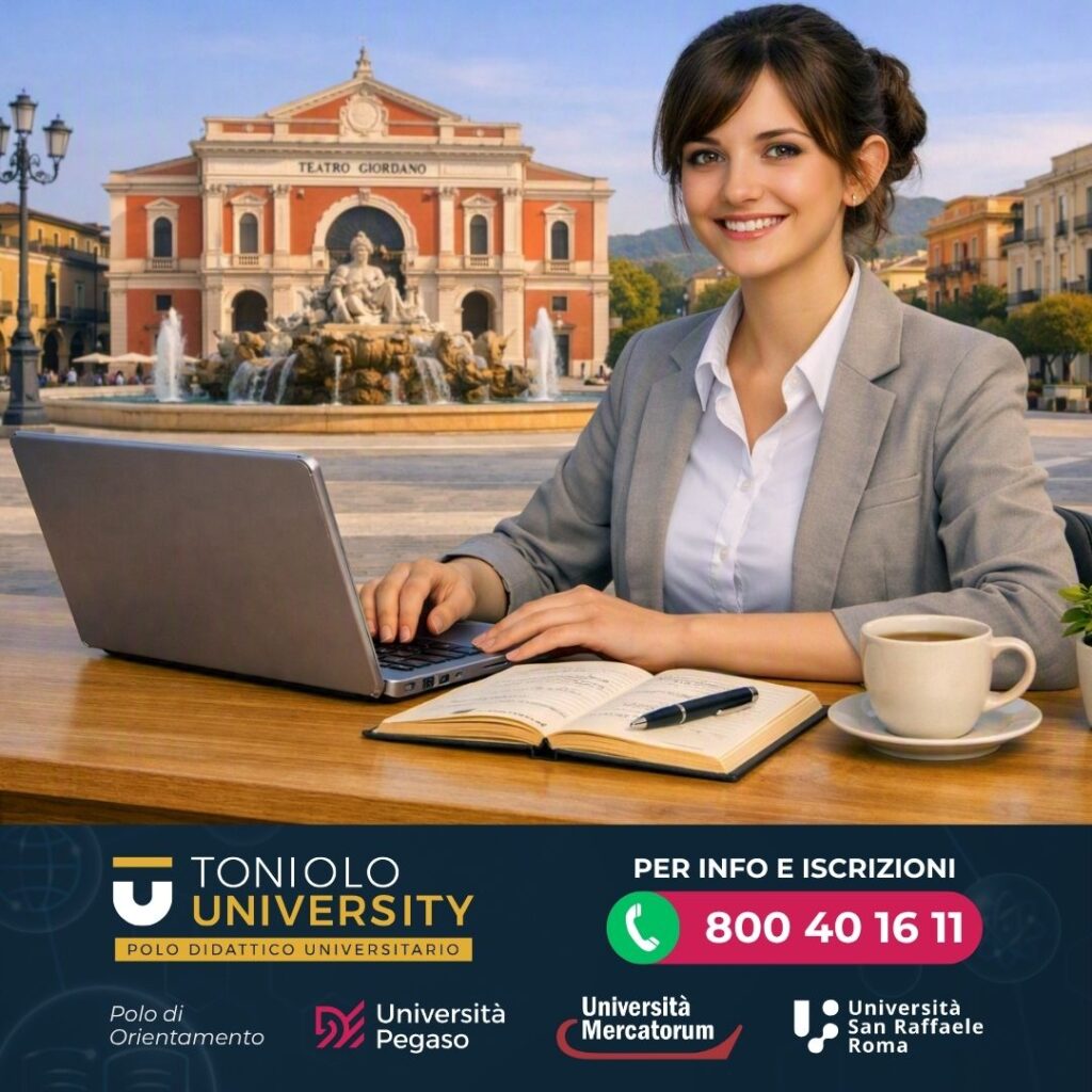 Cerchi UniPegaso Foggia? Orientamento gratuito, verifica CFU e assistenza dedicata per scegliere il tuo percorso universitario. 800 401611
