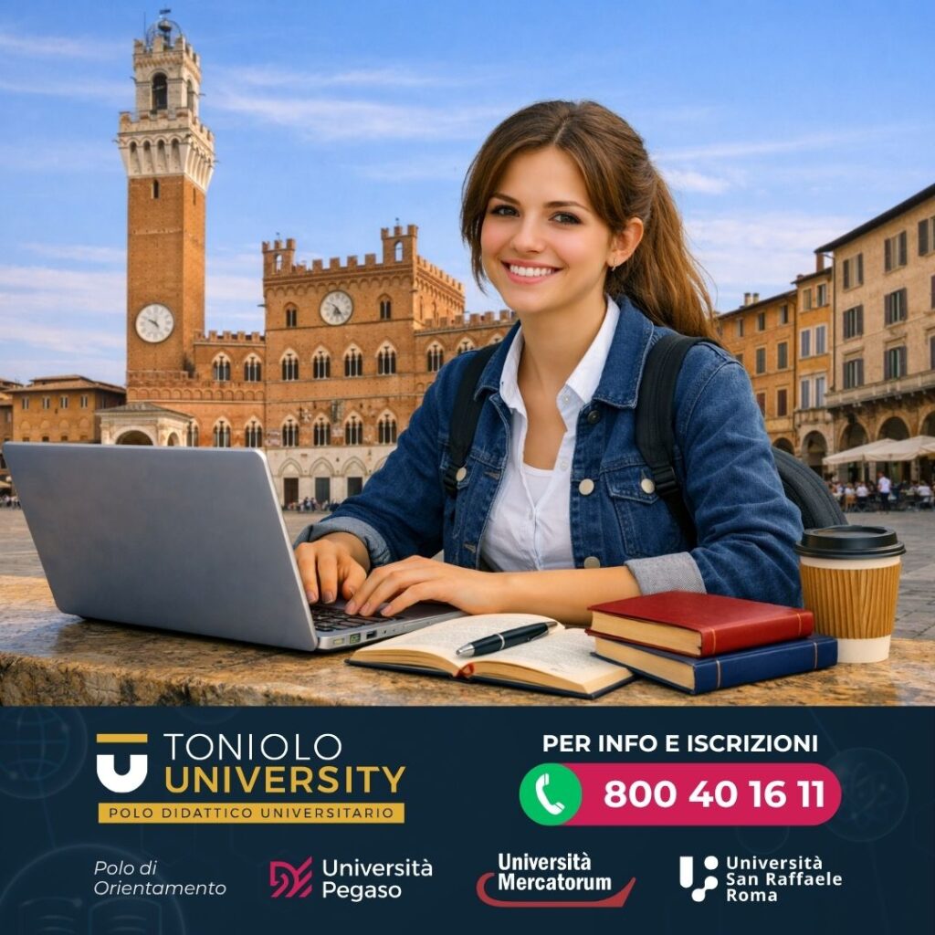 Università Digitale Pegaso, Mercatorum, San Raffaele Lauree online e orientamento universitario a Siena
