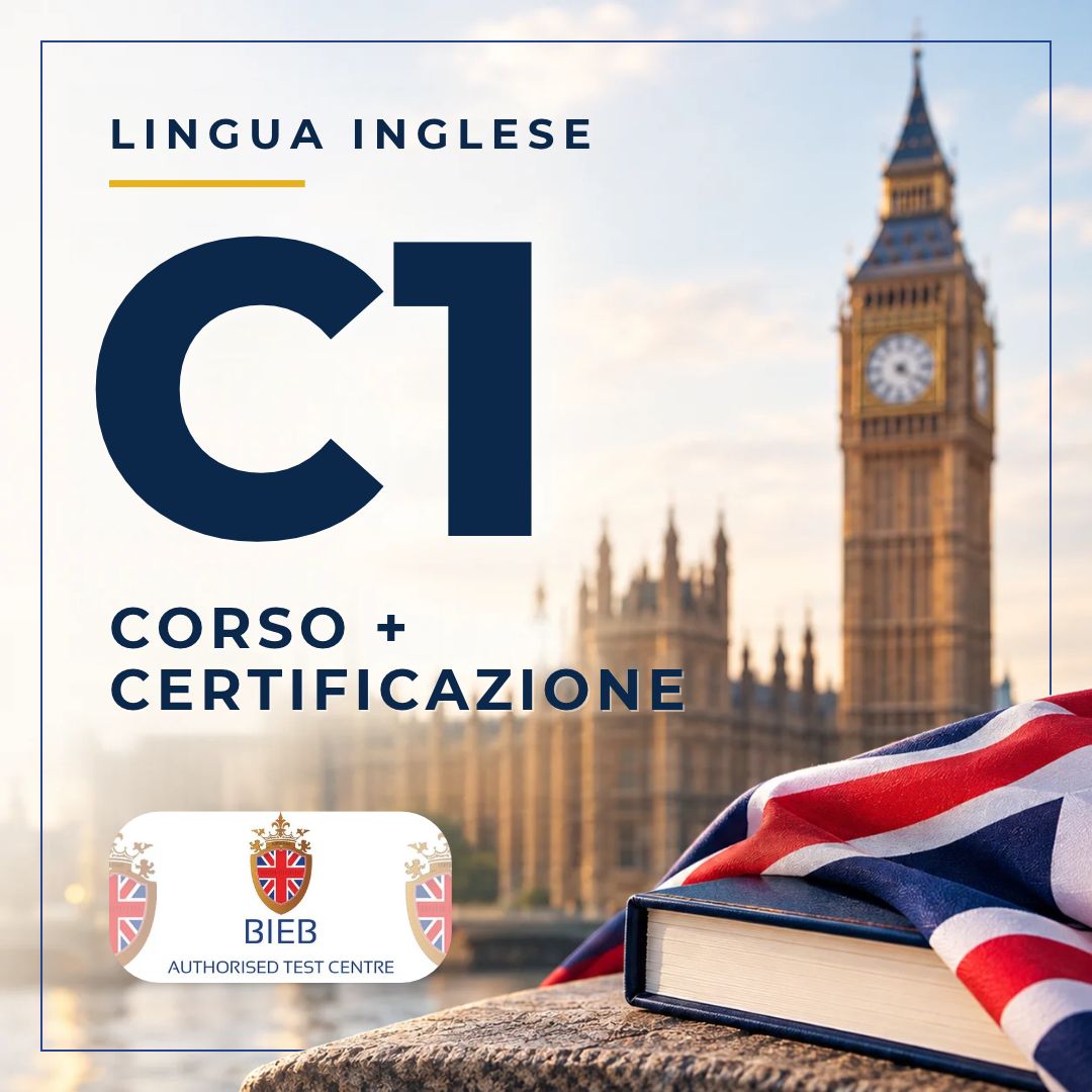 Corso di Inglese C1 online con certificazione ESOL British Institutes. 50 lezioni, materiale didattico e preparazione all'esame di livello avanzato.